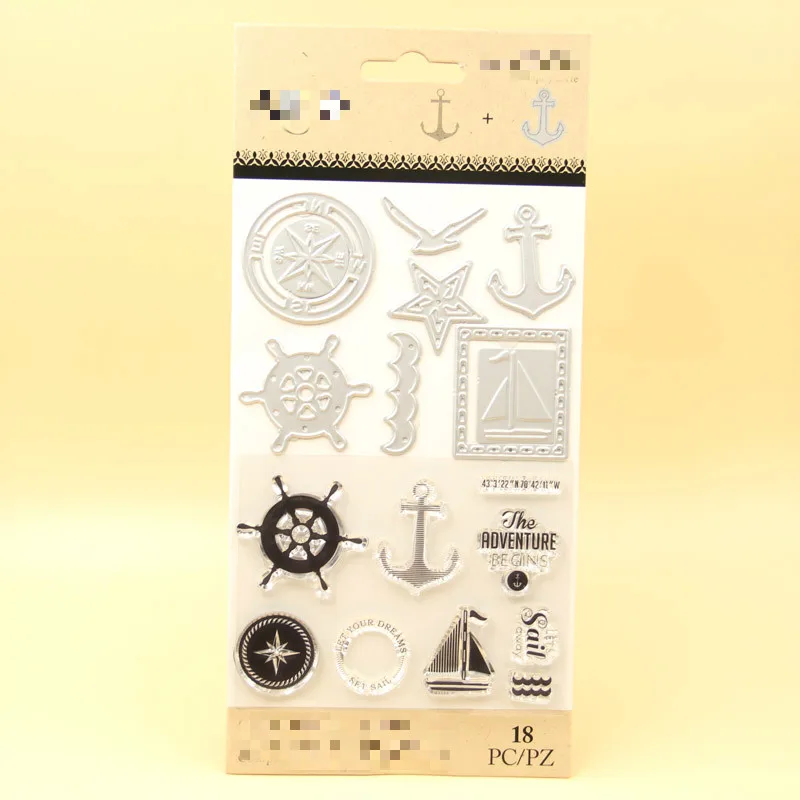 

KLJUYP Travel Transparent Stamp Cutting Dies for DIY Scrapbooking/Card Making/Kids Fun Decoration Supplies