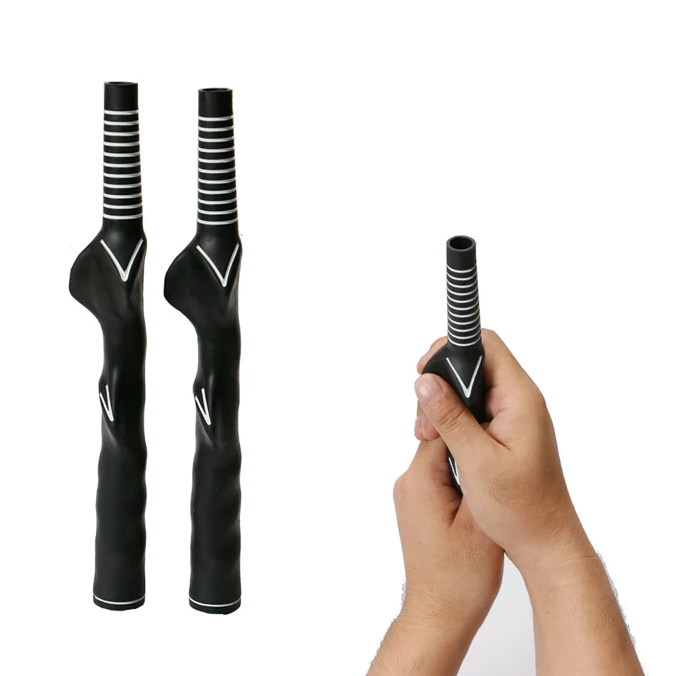 

Durable Rubber Golf Club Grips Adult Swing Training Grip Outdoor Teaching Practice Aid Men Women Right-Handed Golf Grip Black