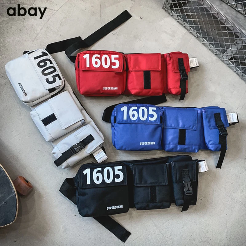 

Chest Rig Bags Adjustable Tactical Pocket Hip Hop Streetwear Functional Tactical Breast Bag Cross Shoulder Bag fanny bag 2019
