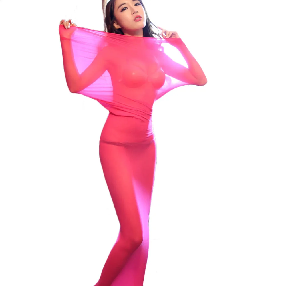 Sexy Body Transparent Body Stockings Lingerie Comfy Bodyhouse Sexy Conjoined bunting sleeping bag sleeping sack ultra elastic