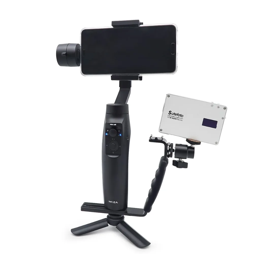 Мини штатив Moman + Адаптер GoPro кронштейн L для Zhiyun Smooth Q 4/DJI OSMO Mobile 2/Moza Feiyu YI