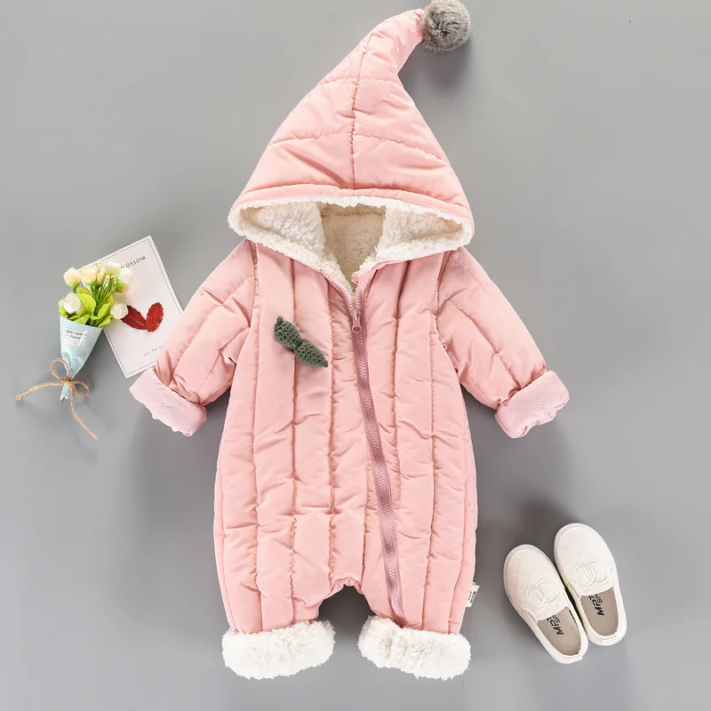 Newborn Baby Boy Clothes Winter Infant Bebe Girl Thicken Warm Hooded