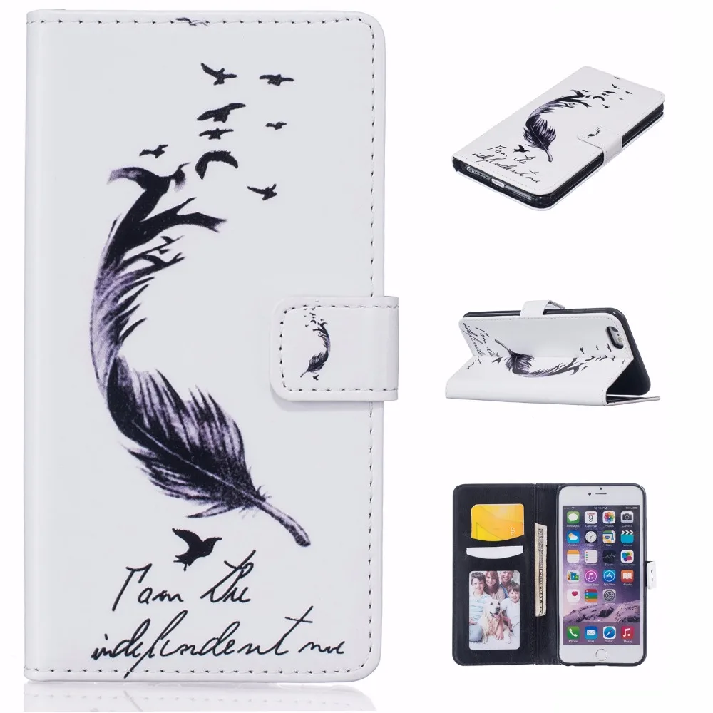Пользовательские Тиснением Coque 10 шт./лот Для iPhone 6 с Flip Стенд Фотография Держателя