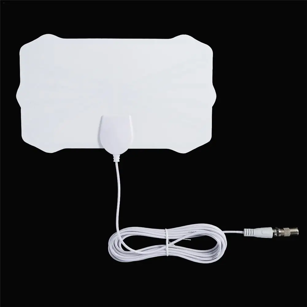 50 Miles 1080P Indoor Digital TV HDTV Antenna Signal Receiver TV Radius Surf Fox Antena Amplifier Mini DVB-T/T2 Aerial UHF VHF - Цвет: White