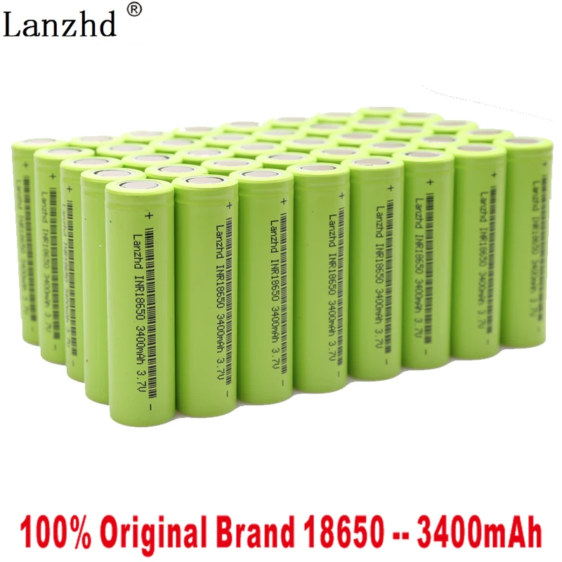 40pcs 2020 18650 Lithium Battery 3400mAh 3.7V For samsung toy Bechargeable for Electronic tool | Электроника