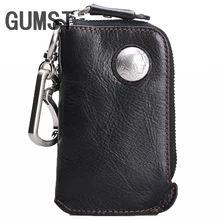Мужские кошельки для ключей от машины, Натуральная Воловья кожа, мужской держатель для ключей, органайзер, ключница, Брелок Сумочка, брелок для ключей, сумка, чехол для ключей