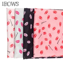 50*150cm Polyester Fabric Valentine's Day Lips Cloth Fabric DIY Dress Clothes Shawl Soft Home Textile Curtain Materials