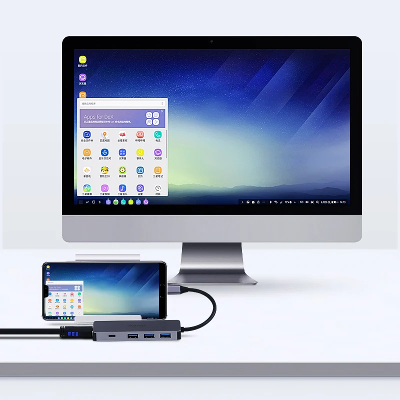Llano кабель Переходник usb c на hdmi dex разветвитель usb3.0 Тип RJ45 Thunderbolt 3 портами