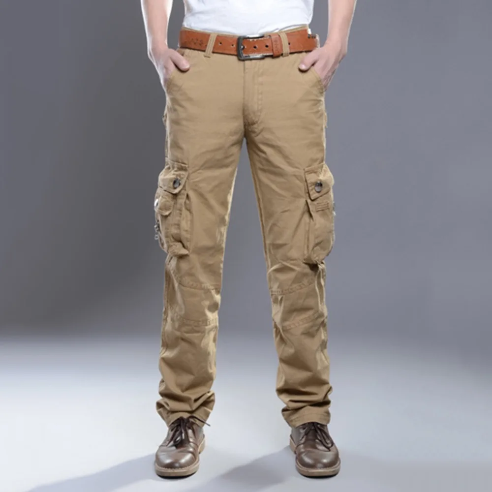 Army Cargo Trousers Cool Mens Work Fit Pants Pocket Combat Slacks pant