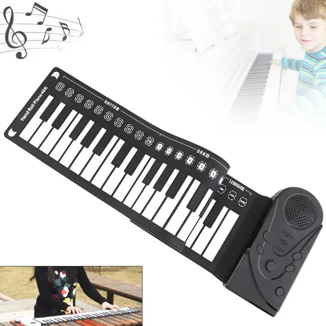 Piano Flexible pliable et Portable en Silicone, 49 touches, clavier souple,  orgue électronique, cadeaux musicaux pour enfants - AliExpress