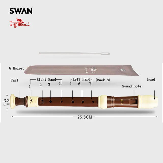 Swan SW8A 25B Sopranino Super High Pitch Flute