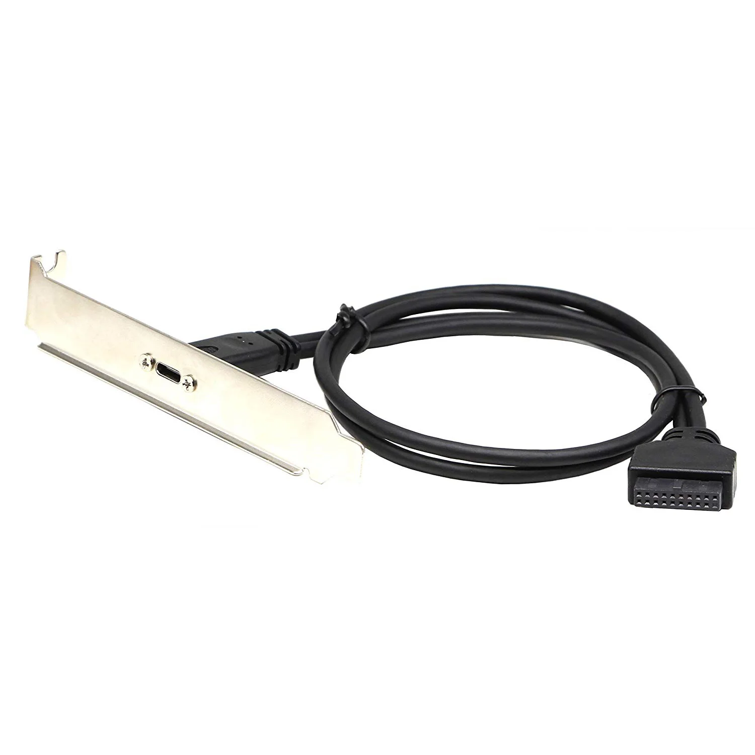 USB 3,0 20 Pin к USB C Передняя панель соединительный кабель, USB 3,0 20 Pin Female к usb type C Female Панель Крепление Удлинительный кабель