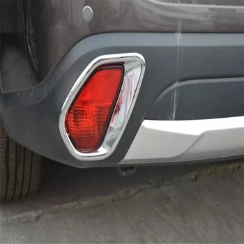 

WELKINRY car auto cover styling for Mitsubishi Outlander 2016 2017 2018 ABS chrome rear tail fog lamp light sticker trim