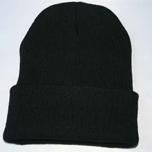 Унисекс громоздкая вязаная шапочка хип-хоп кепка, теплая зимняя Лыжная Шапка модные мягкие шапки#1116 A1