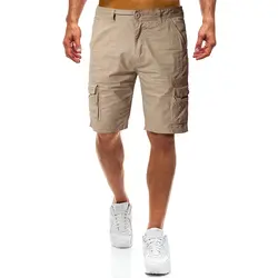 Большие размеры Мужские Брюки Карго короткие летние модные военные тактические мужские Шорты повседневные с карманами мужские мешковатые