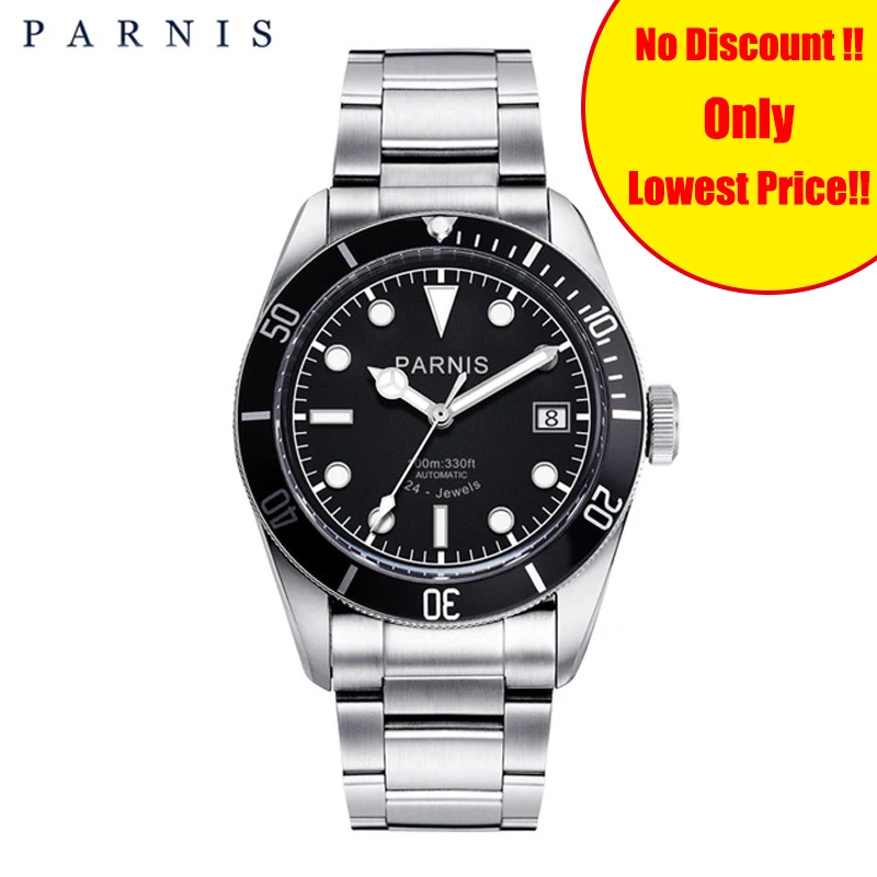 Parnis التلقائي ووتش الرجال الفولاذ المقاوم للصدأ حزام غواص رجل ساعة مضيئة التناظرية الرجال ساعات آلية 2019 جديد montre أوم Parnis التلقائي ووتش الرجال الفولاذ المقاوم للصدأ حزام غواص رجل ساعة مضيئة التناظرية الرجال ساعات آلية 2019 جديد montre أوم