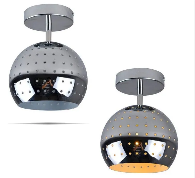 

Modern Mini Led Ceiling Light Saving Dome Lamp Chrome Finish Flush Mounted Lighting for Aisle Hallway Bathroom Fixture Light