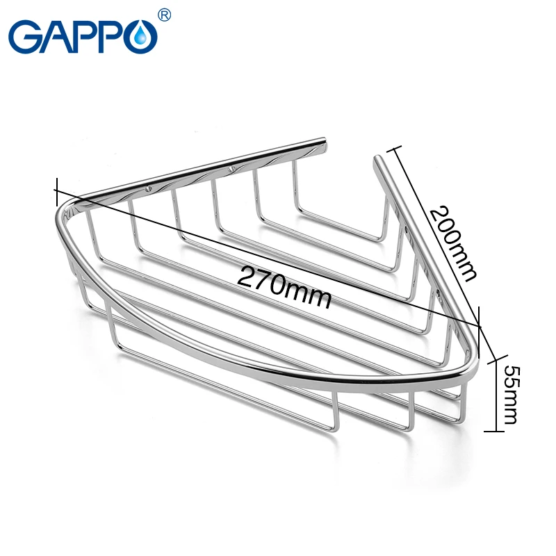 GAPPO полки для ванной комнаты держатели для ванной комнаты полка настенный аксессуары для ванной аксессуары подвесной стеллаж для хранения угловая полка органайзер
