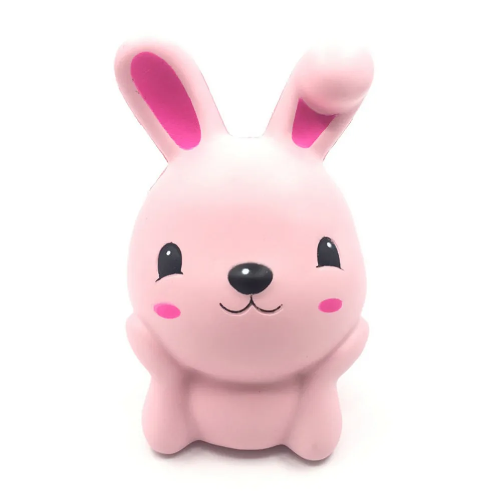 13 см мягкими розовый милый кролик squeeze замедлить рост забавная игрушка подарок ремешок для телефона дома украшение автомобиля подарок на