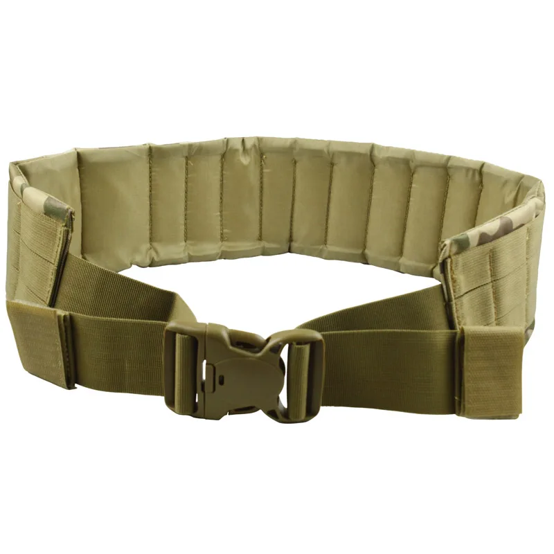 

Military Style Tactical MOLLE Waist Belt outdoor Equipment for airsoft paintball Waist Support Green