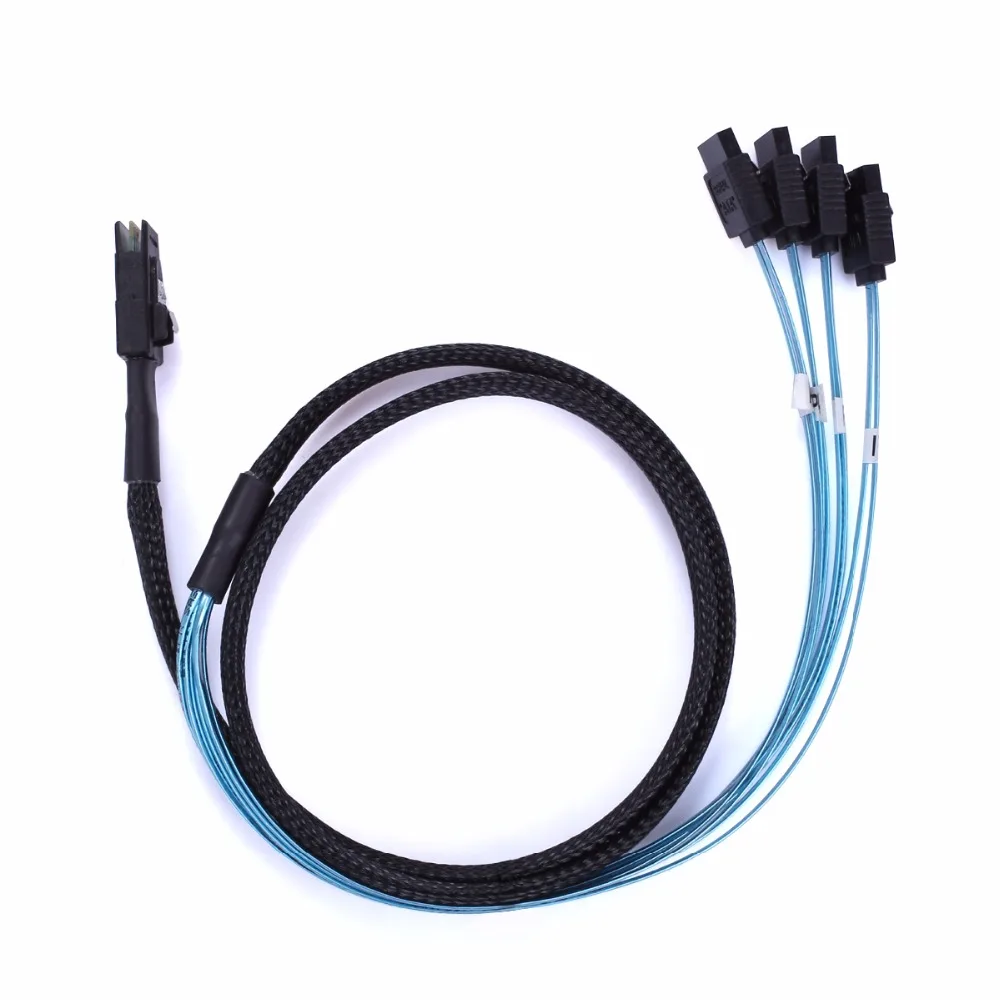Mini sas SATA 4i SFF-8087 36 P 36-Булавки мужской 4 7-Булавки Splitter адаптер кабель Бесплатная
