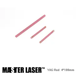 Хорошее качество лазерный сварочный аппарат 1064nm nd: Yag стержень 4 мм диаметр 100 мм Длина nd: Yag лазер стержень