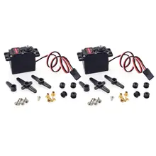 ZD Racing M0200 20g стандартная стальная шестерня полный CNC алюминиевый корпус Coreless Servo водонепроницаемый сервопривод для вертолета 2 шт