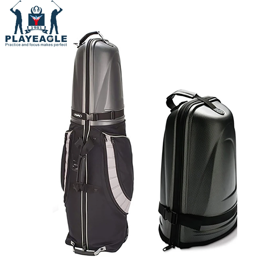Golf Aviation Bag Hard Top Bottom With Wheels Shockproof Golf Travel
