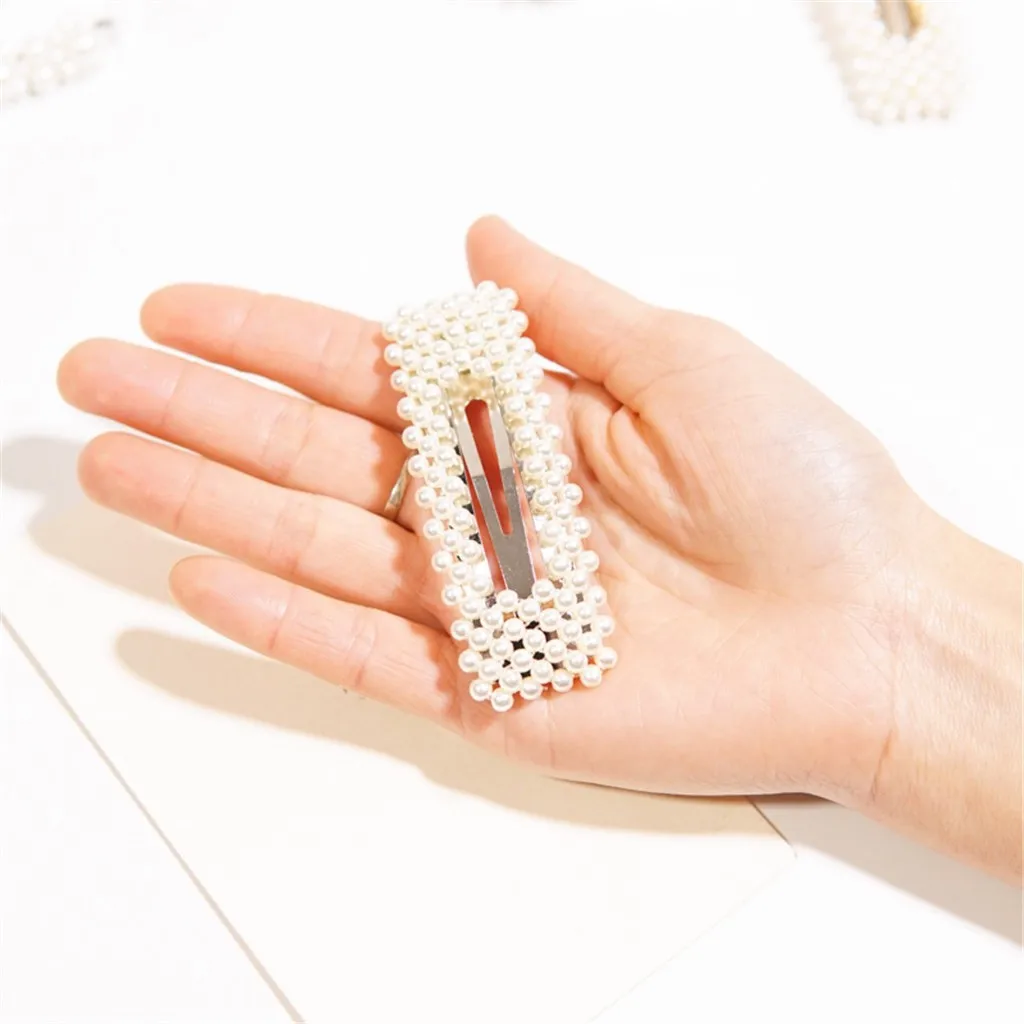 

Fashion INS Women Cute Girl Pearl Hair Clip Hairpin Hair Accessories Gift for Women