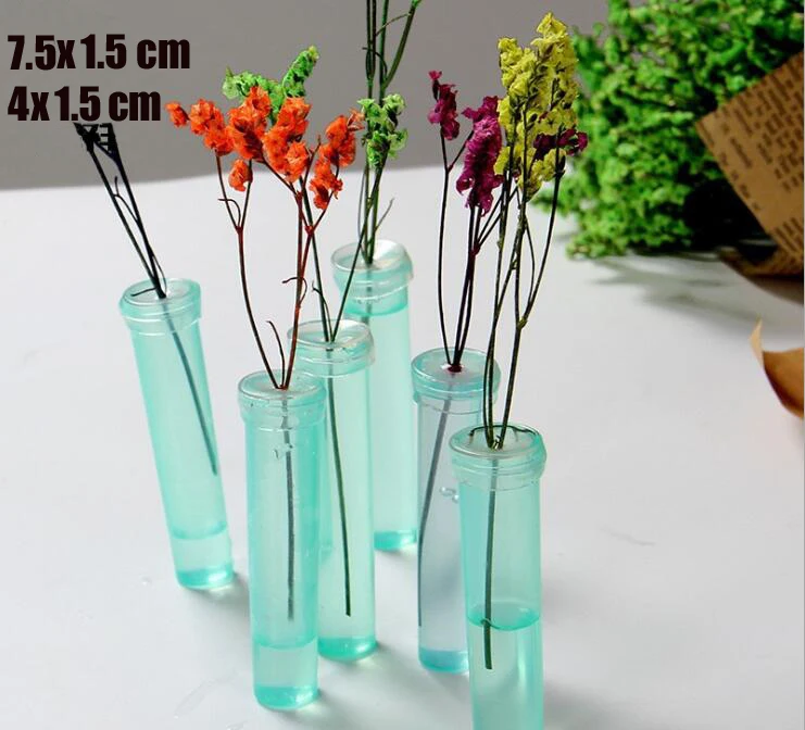

20pcs Free transportation Flower Nutrition Tube Plastic Floral Water Tube With Cap Fresh Flower Water Container