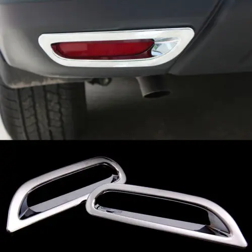 

FIT FOR 2014 NISSAN ROGUE CHROME REAR REFLECTOR FOG LIGHT COVER TRIM MOLDINGtool