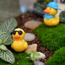 10 шт Прекрасный Смола Растения Утка милый микро Пейзаж украшения для суккулентов декоративные растения сад миниатюры DIY Декор