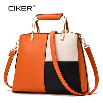 

CIKER New Women Leather Handbags PU Mosaic Pattern Women Bag Top-Handle Bags Tote High Quality Luxury Large Shoulder Feamle Bag
