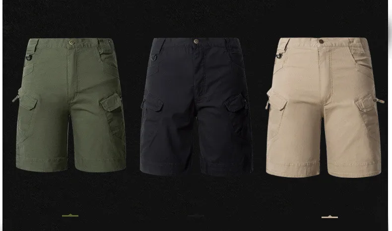 PureLeisure Men Outdoor Fishing Shorts Cargo Trousers Military Tactical Shorts for Mens Fishing Hiking Trekking Bike Shorts