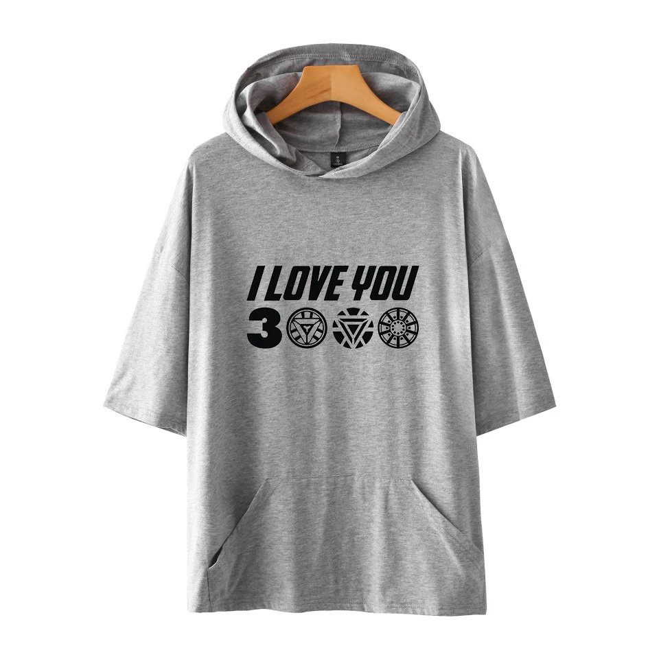I love you 3000 принт уличный с короткими рукавами толстовки рубашка популярные повседневные хипстерские модные базовые колледжа осень/лето