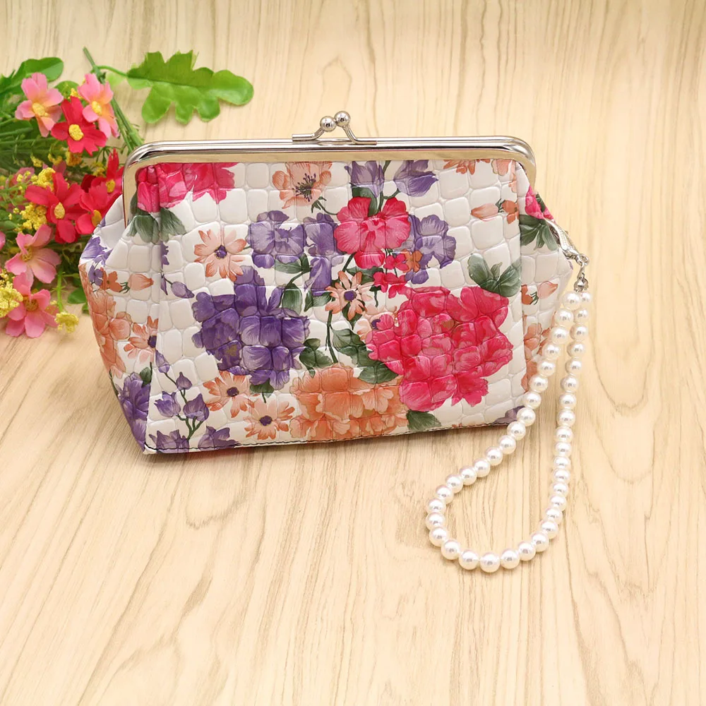 المرأة أزياء أنيقة التجميل حقيبة بو تسرب المياه الراقية غلق بمشبك اليد حقيبة 2017 أزياء الساخن بيع متعددة الوظائف الهاتف حزمة