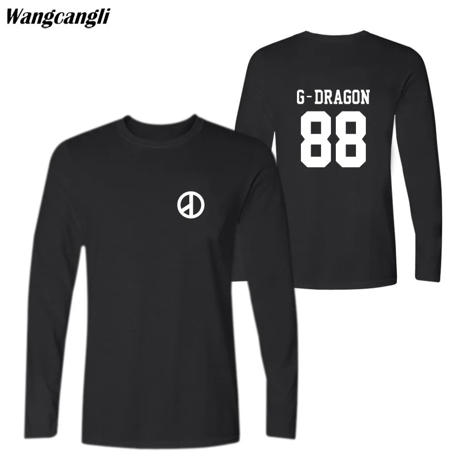 KPOP BIGBANG G-DRAGON рубашки альбомные Повседневная модная хлопковая одежда в стиле