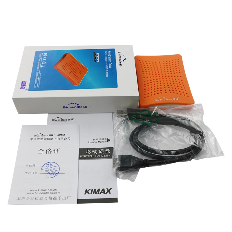 64G/128G/256G внешний SSD жесткий диск с SATA hdd корпус Высокоскоростной USB 3,0 Портативный мини жесткий диск blueendless