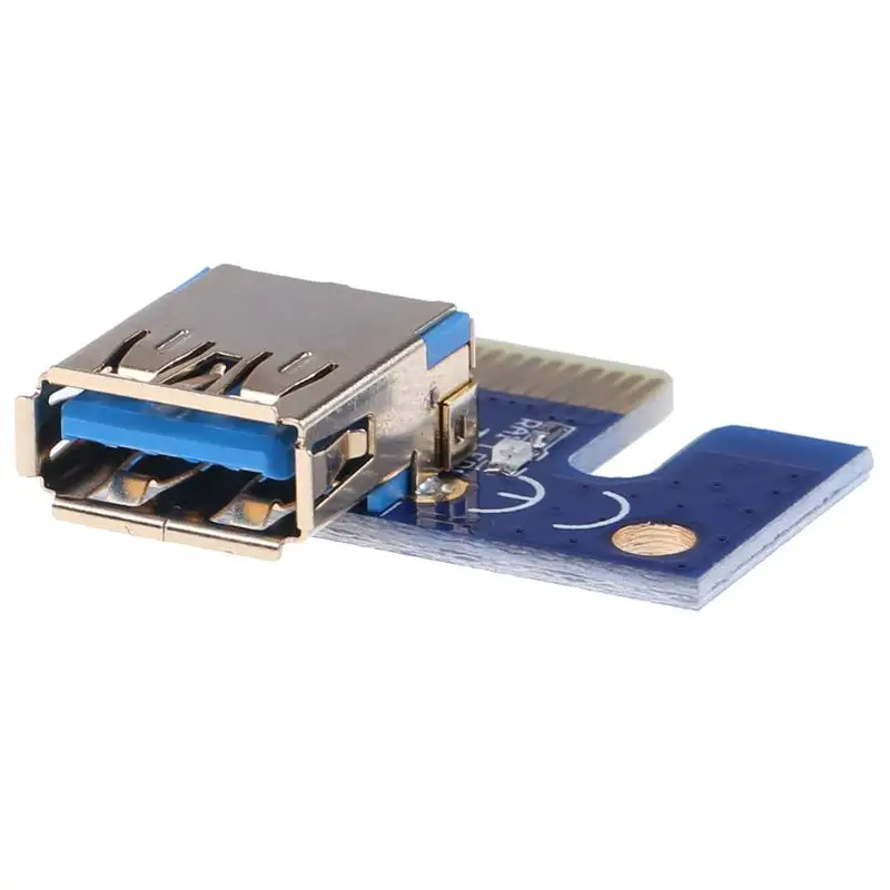 Power Enhanced PCI-E 1x to 16x Adapter Graphic video Card Extender riser Card With 3LED indicator light for ETH BTC Mining miner