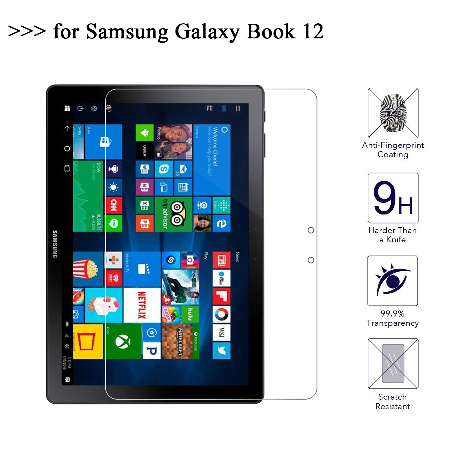 Защитная пленка для экрана для samsung Galaxy Book 12 дюймов закаленное стекло для samsung Galaxy Book 12
