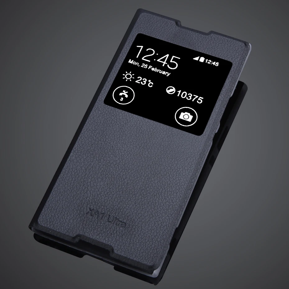 Чехол для телефона sony xa1 ultra, флип-чехол из искусственной кожи, защитный чехол для мобильного телефона Xperia XA1 Ultra G3221 g3212с окошком обзора