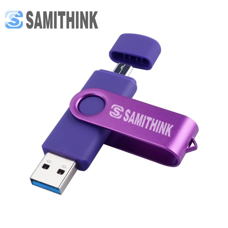 SAMITHINK USB флеш-накопитель 64 Гб OTG USB 3,0 флеш-накопитель высокоскоростной USB флеш-накопитель с логотипом на заказ USB флеш-накопитель 64 ГБ 16 ГБ 8 ГБ