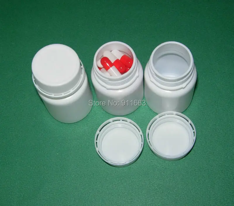 10Pc Empty Medicine Bottles Capsule Pill Case Light-proof Storage