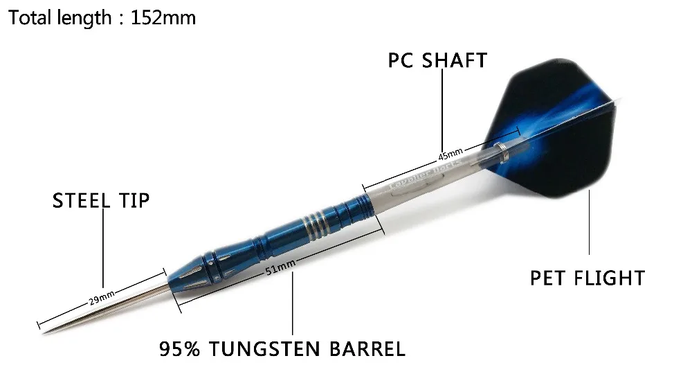 Кавалер Дартс 23 граммов 95% Вольфрам Сталь Дартс игла для игры в Дартс с высоким качественные дротики вал 3 шт./компл