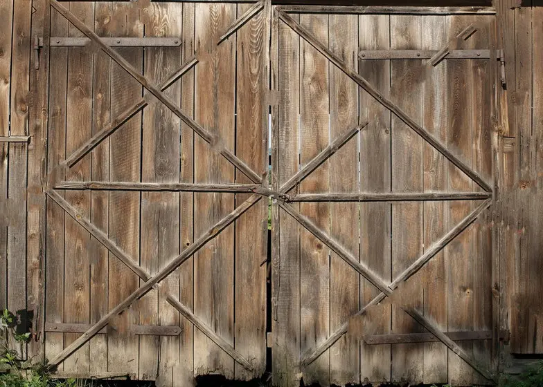 

Old Wood rustic barn door Metal Handle photo backdrop Vinyl cloth High quality Computer print wall Backgrounds