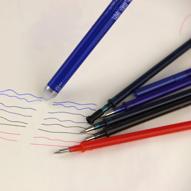 Buy 2 PCS Magic Erasable Pen Refill 0.5mm Blue Black Red Ink Gel Pen Refill For