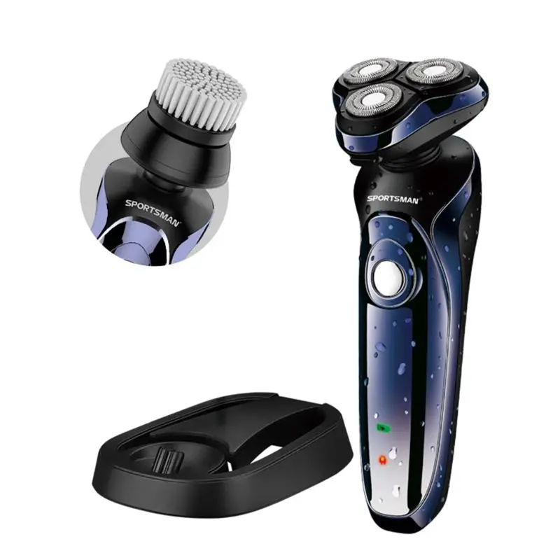 Многофункциональная электробритва с 4D цифровым дисплеем, электрическая бритва для сухой и влажной уборки для мужчин, перезаряжаемая через USB Водонепроницаемая борода