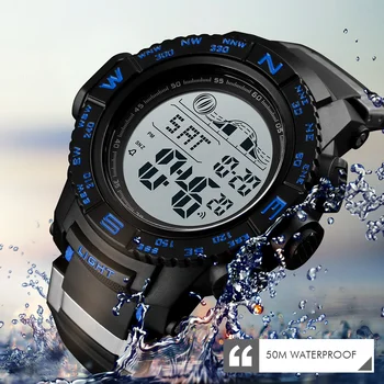 

SKMEI Men Watch Fashion Electronic Sports Watches Waterproof Mens Watches Top Brand Luxury Military Digital Wrist Watch Men