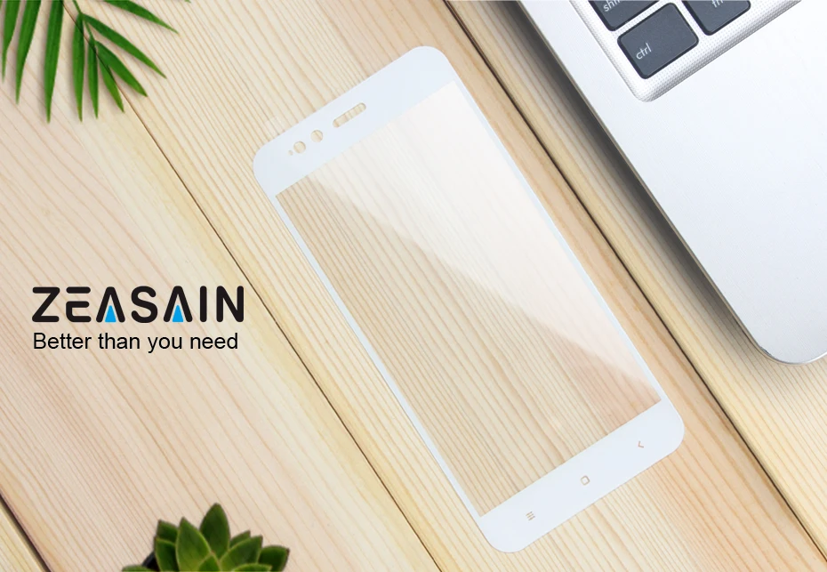 2 Pack Original ZEASAIN Screen Protector For Xiaomi Mi5X MiA1 M5X Mi 5X A1 Xiomi 5X A1 Full Cover Tempered Glass 9H Glass Film (6)