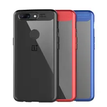 Роскошные 2 в 1 противоударный TPU + PC акрил задняя защитная крышка для OnePlus 5 т телефон защитный В виде ракушки